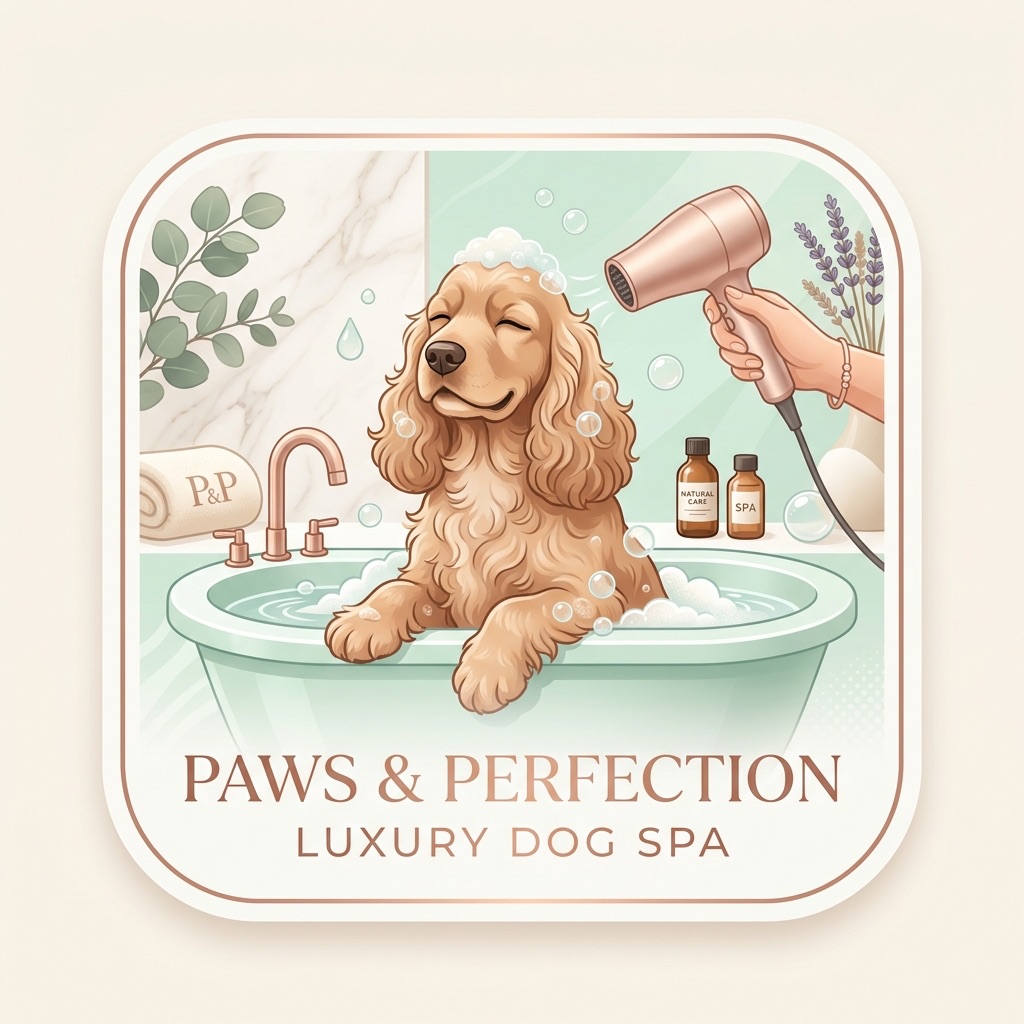 Waschen Föhnen kleine Hunde