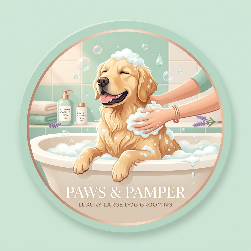 Waschen Föhnen sehr große Hunde